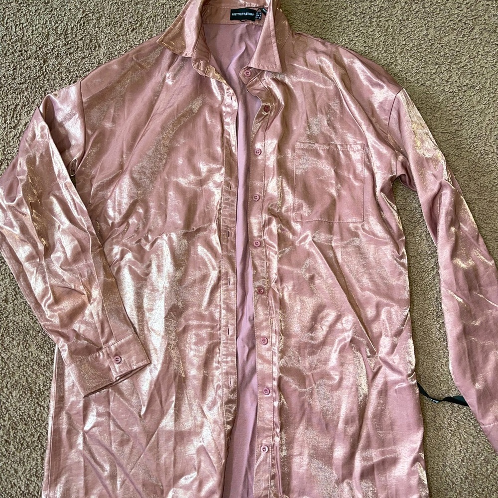Pretty a little a thing button down dress